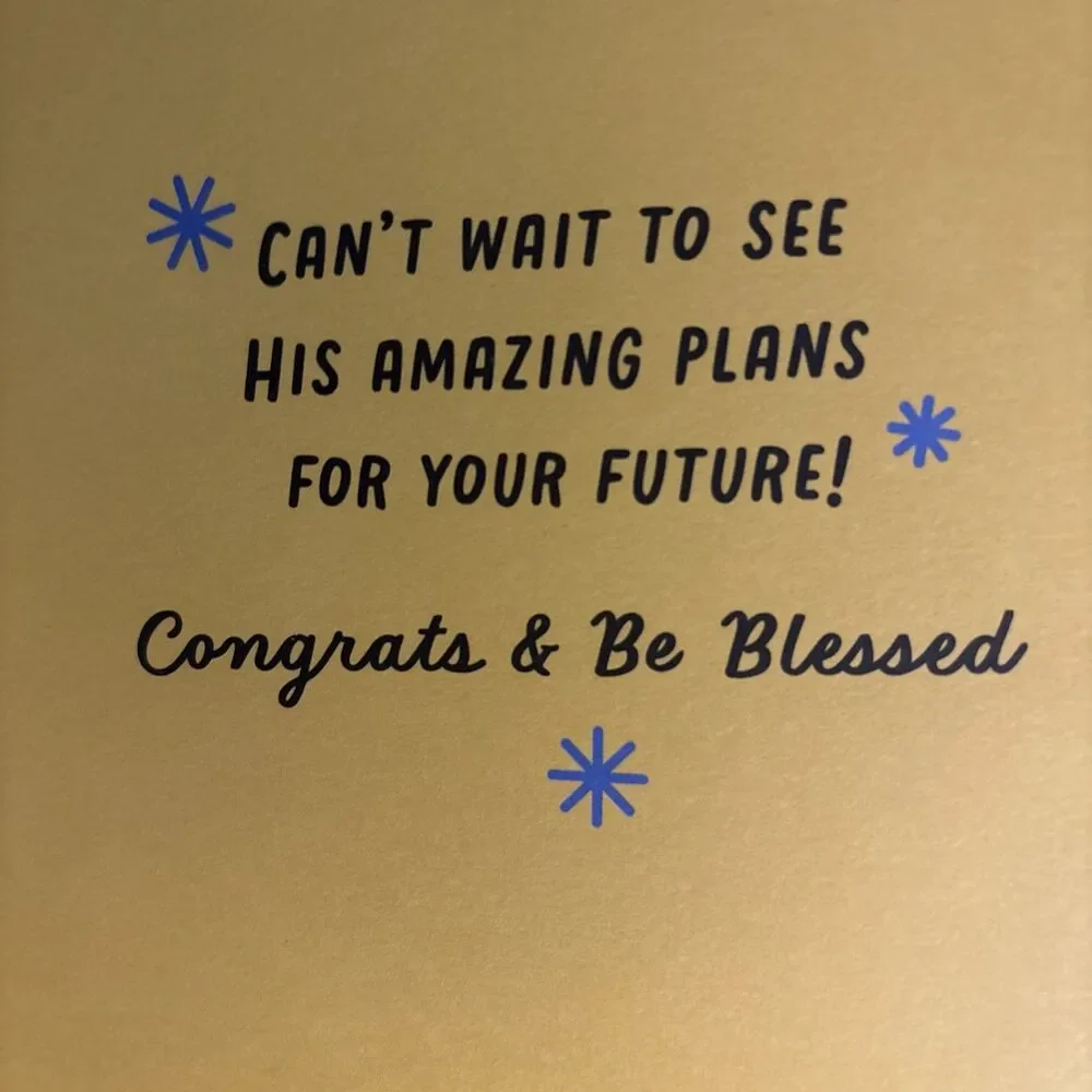 Religious Graduation Card by Dayspring Joyfully Yours Matthew 19:26 Spripture